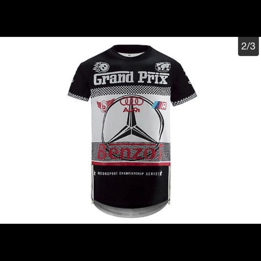 Mercedes Audi Link Tee with Zippers on sides